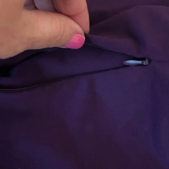 Victoria's Secret Purple Full-Zip Jacket Sweat On Point Full-Zip Jacket pockets - Picture 5 of 8